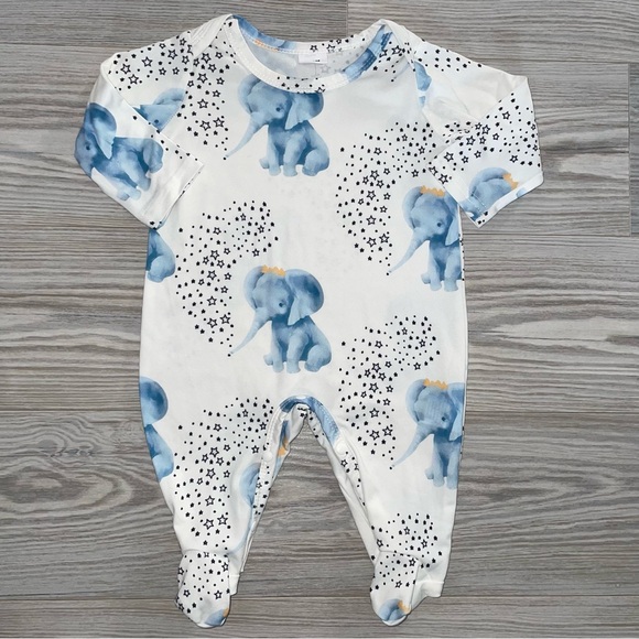 brand Other - Baby Blue Elephant Crown Sleep & Play 0–3M